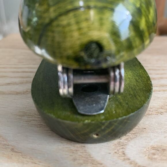 Vintage Green Wood And Metal Mouse Mini Stapler - Picture 15 of 16
